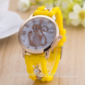 buy watches in china fashion cheap silicone jelly band watches ladies, women watch